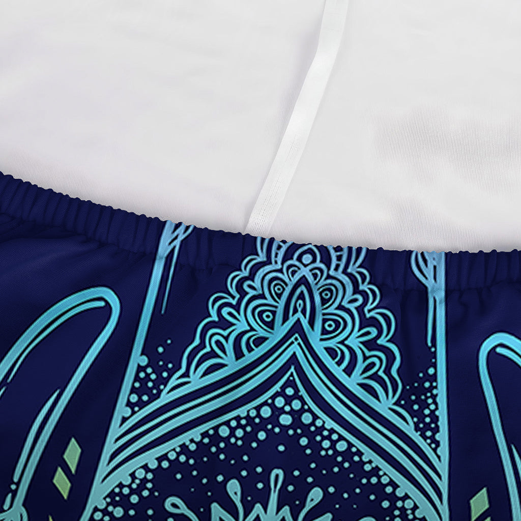 Rainbow Indian Elephant Print Sofa Cover