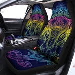 Rainbow Indian Elephant Print Universal Fit Car Seat Covers