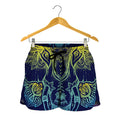 Rainbow Indian Elephant Print Women's Shorts