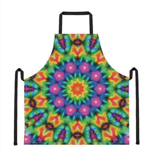 Rainbow Kaleidoscope Print Apron