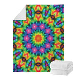 Rainbow Kaleidoscope Print Blanket