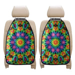 Rainbow Kaleidoscope Print Car Seat Organizers