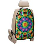 Rainbow Kaleidoscope Print Car Seat Organizers