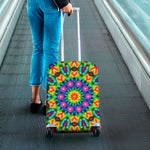 Rainbow Kaleidoscope Print Luggage Cover