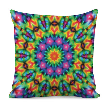 Rainbow Kaleidoscope Print Pillow Cover