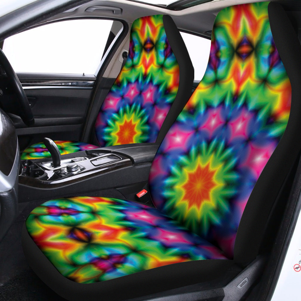 Rainbow Kaleidoscope Print Universal Fit Car Seat Covers