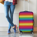 Rainbow Knitted Mexican Pattern Print Luggage Cover