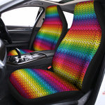 Rainbow Knitted Mexican Pattern Print Universal Fit Car Seat Covers