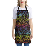 Rainbow Leopard Pattern Print Apron