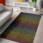 Rainbow Leopard Pattern Print Area Rug