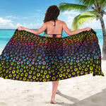 Rainbow Leopard Pattern Print Beach Sarong Wrap