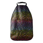 Rainbow Leopard Pattern Print Car Seat Organizers