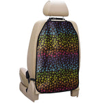 Rainbow Leopard Pattern Print Car Seat Organizers