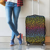 Rainbow Leopard Pattern Print Luggage Cover