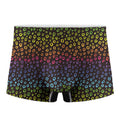 Rainbow Leopard Pattern Print Men's Boxer Briefs