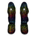 Rainbow Leopard Pattern Print Muay Thai Shin Guards