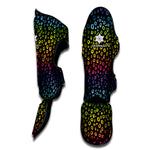 Rainbow Leopard Pattern Print Muay Thai Shin Guard