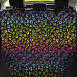 Rainbow Leopard Pattern Print Pet Car Back Seat Cover