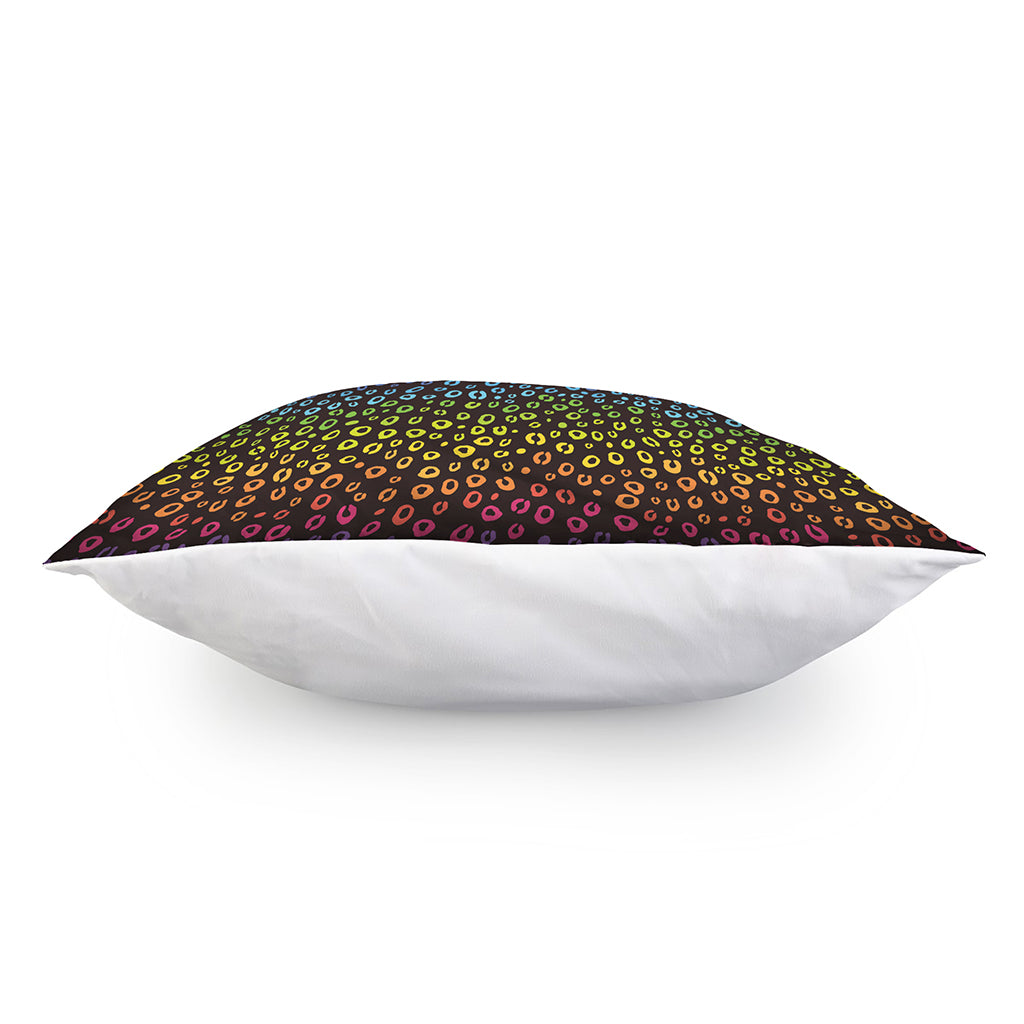 Rainbow Leopard Pattern Print Pillow Cover
