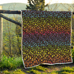 Rainbow Leopard Pattern Print Quilt