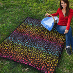 Rainbow Leopard Pattern Print Quilt