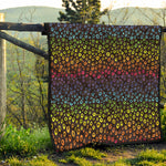 Rainbow Leopard Pattern Print Quilt