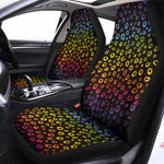 Rainbow Leopard Pattern Print Universal Fit Car Seat Covers