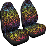 Rainbow Leopard Pattern Print Universal Fit Car Seat Covers