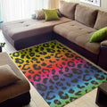 Rainbow Leopard Print Floor Mat