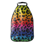Rainbow Leopard Print Car Seat Organizers