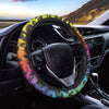 Rainbow Leopard Print Car Steering Wheel Cover