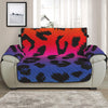 Rainbow Leopard Print Half Sofa Protector