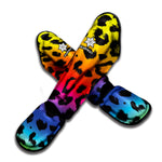 Rainbow Leopard Print Muay Thai Shin Guard