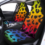 Rainbow Leopard Print Universal Fit Car Seat Covers