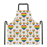 Rainbow LGBT Heart Pattern Print Apron
