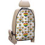 Rainbow LGBT Heart Pattern Print Car Seat Organizers