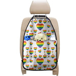Rainbow LGBT Heart Pattern Print Car Seat Organizers