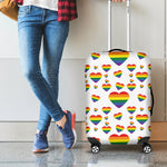 Rainbow LGBT Heart Pattern Print Luggage Cover