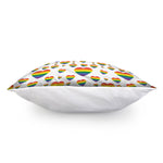 Rainbow LGBT Heart Pattern Print Pillow Cover