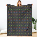 Rainbow LGBT Peace Sign Pattern Print Blanket