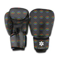 Rainbow LGBT Peace Sign Pattern Print Boxing Gloves