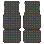 Rainbow LGBT Peace Sign Pattern Print Front and Back Car Floor Mats