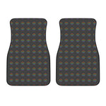 Rainbow LGBT Peace Sign Pattern Print Front Car Floor Mats