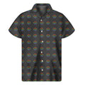 Rainbow LGBT Peace Sign Pattern Print Men's Short Sleeve Shirt
