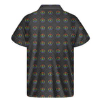 Rainbow LGBT Peace Sign Pattern Print Men's Short Sleeve Shirt