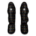 Rainbow LGBT Peace Sign Pattern Print Muay Thai Shin Guards