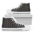 Rainbow LGBT Peace Sign Pattern Print White High Top Sneakers