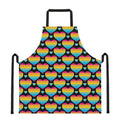Rainbow LGBT Pride Heart Pattern Print Apron