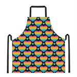 Rainbow LGBT Pride Heart Pattern Print Apron