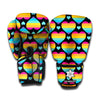 Rainbow LGBT Pride Heart Pattern Print Boxing Gloves